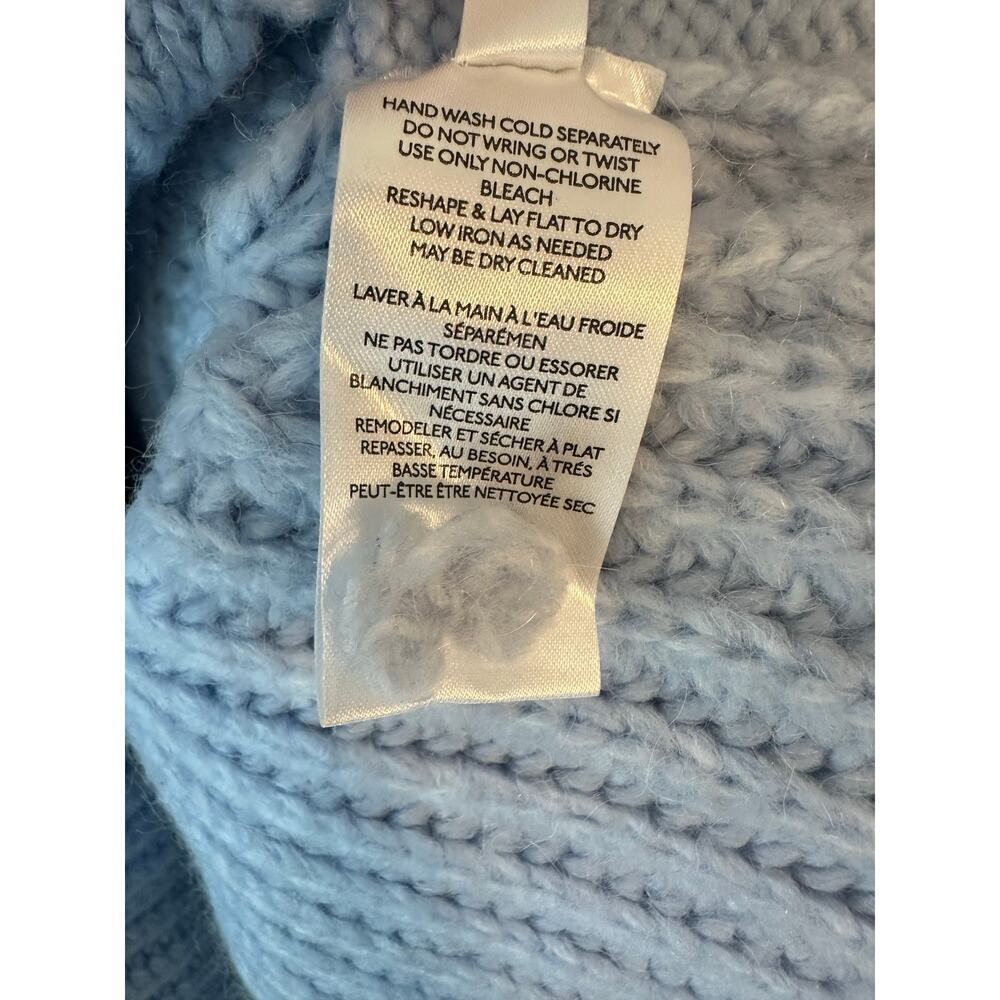 Anthropologie Cable Knit Sky Blue Ramona Sweater, Size XS - Picture 6 of 7